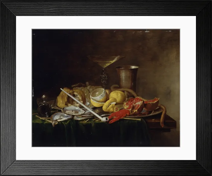 Framed Print : Still Life, by Philips de Neef, half of the 17th Century, oil on board, 61 x 49 cm - Italy, Lombardy, Milan, Castello Sforzesco, Civic Collections of Ancient Art Framed Print : Still Life, by Philips de Neef, half of the 17th Century, oil on board, 61 x 49 cm - Italy, Lombardy, Milan, Castello Sforzesco, Civic Collections of Ancient Art