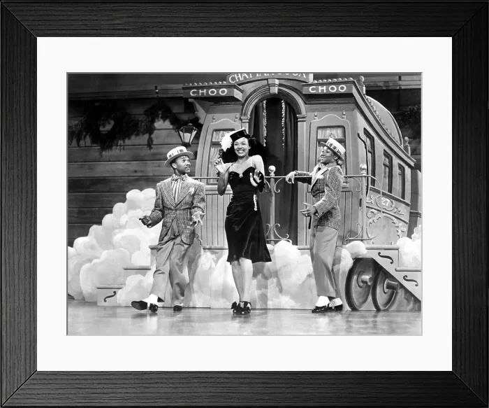 Framed Print : SUN VALLEY SERENADE, Nicholas Brothers, Dorothy Dandridge, 1941, Chatanooga Choo Choo