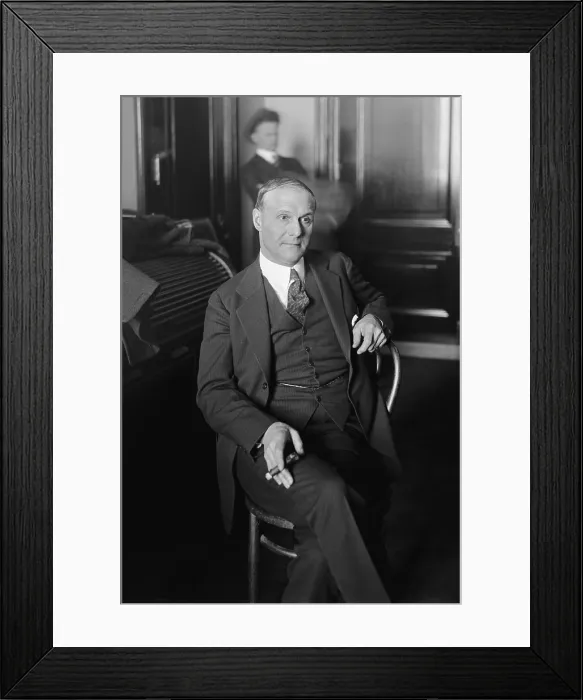 Framed Print : Tex Rickard, 1920s boxing promoter expanded audiences by provoking media and public interest