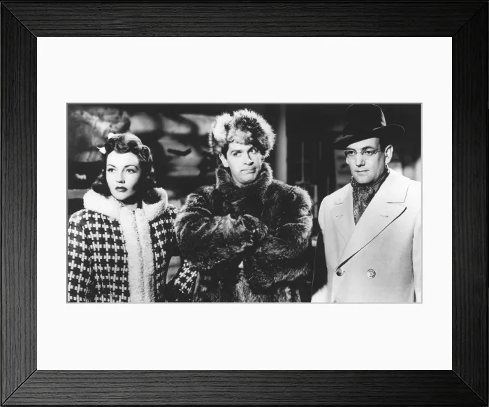Framed Print : SUN VALLEY SERENADE, Lynn Bari, Milton Berle, Glenn Miller, 1941, TM and Copyright (c) 20th Century-Fox Film Corp. All Rights Reserved Framed Print : SUN VALLEY SERENADE, Lynn Bari, Milton Berle, Glenn Miller, 1941, TM and Copyright (c) 20th Century-Fox Film Corp. All Rights Reserved
