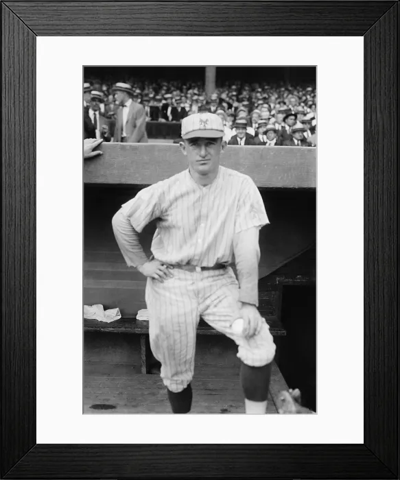 Framed Print : Frankie Frisch when he played for the New York Giants, 1921. He played and managed the St