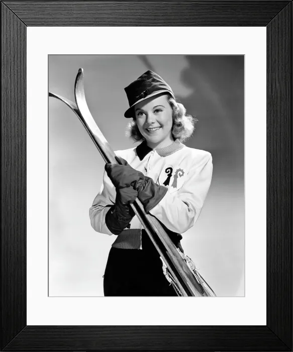 Framed Print : SUN VALLEY SERENADE, Sonja Henie, 1941, TM and copyright 20th Century Fox Film Corp. All rights reserved  /  Courtesy: Everett Collection
