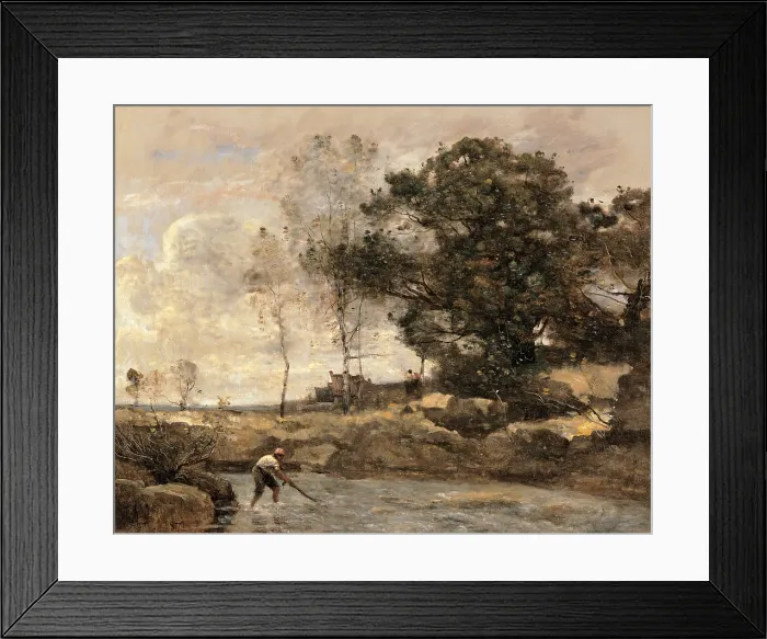 Framed Print : Hauling in the Nets, by Jean-Baptiste-Camille Corot, 1871 about, 19th Century, oil on canvas, cm 66 x 22 - France, Ile de France, Paris, Muse dOrsay. All Framed Print : Hauling in the Nets, by Jean-Baptiste-Camille Corot, 1871 about, 19th Century, oil on canvas, cm 66 x 22 - France, Ile de France, Paris, Muse dOrsay. All