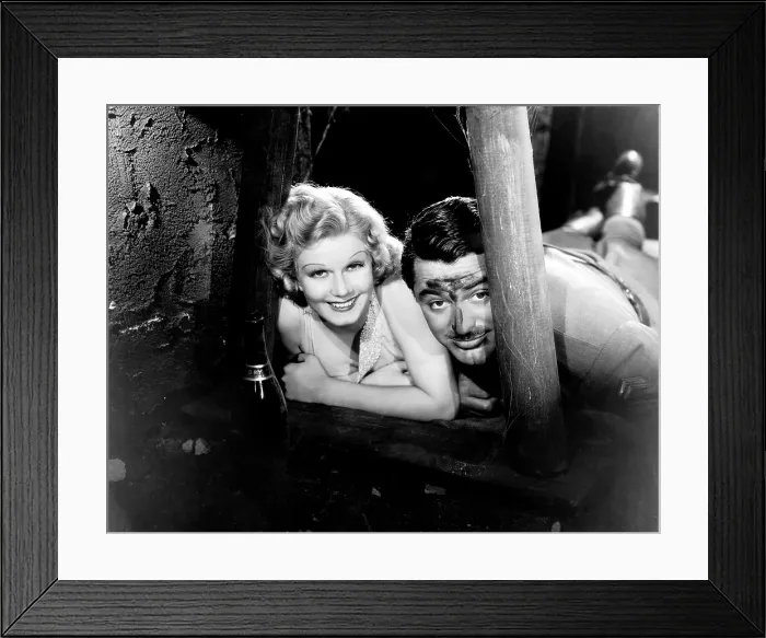 Framed Print : SUZY, from left, Jean Harlow, Cary Grant, 1936