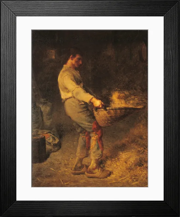 Framed Print : A Winnower, by Jean-Franois Millet, 1866 - 1868, 19th Century, oil on canvas, cm 79 x 58 - France, Ile de France, Paris, Muse dOrsay, RF1874. All Framed Print : A Winnower, by Jean-Franois Millet, 1866 - 1868, 19th Century, oil on canvas, cm 79 x 58 - France, Ile de France, Paris, Muse dOrsay, RF1874. All