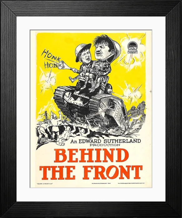 Framed Print : BEHIND THE FRONT, from left: Raymond Hatton, Wallace Beery, 1926 Framed Print : BEHIND THE FRONT, from left: Raymond Hatton, Wallace Beery, 1926