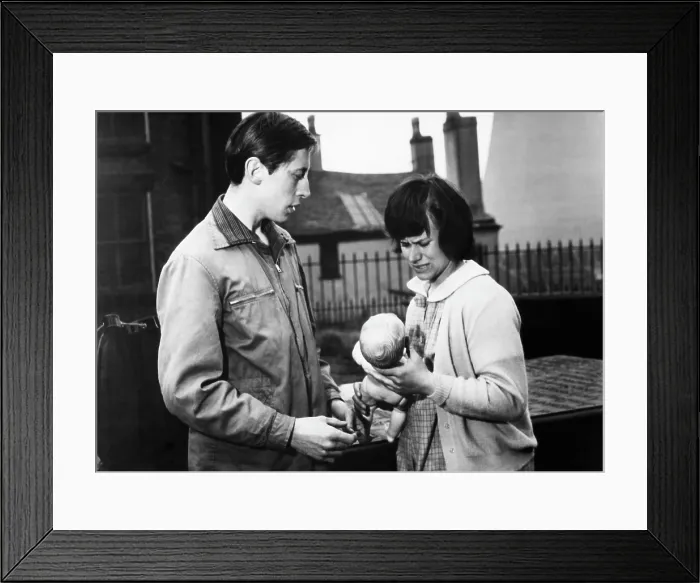 Framed Print : A TASTE OF HONEY, from left: Murray Melvin, Rita Tushingham, 1961