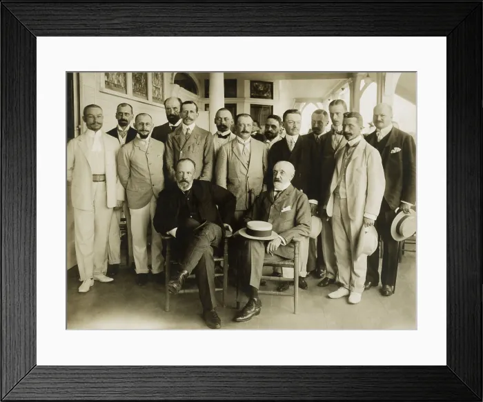 Framed Print : Russian Delegation to the Portsmouth Peace Conference, August 1905. Seated are Count Serge Witte and Baron Roman Rosen