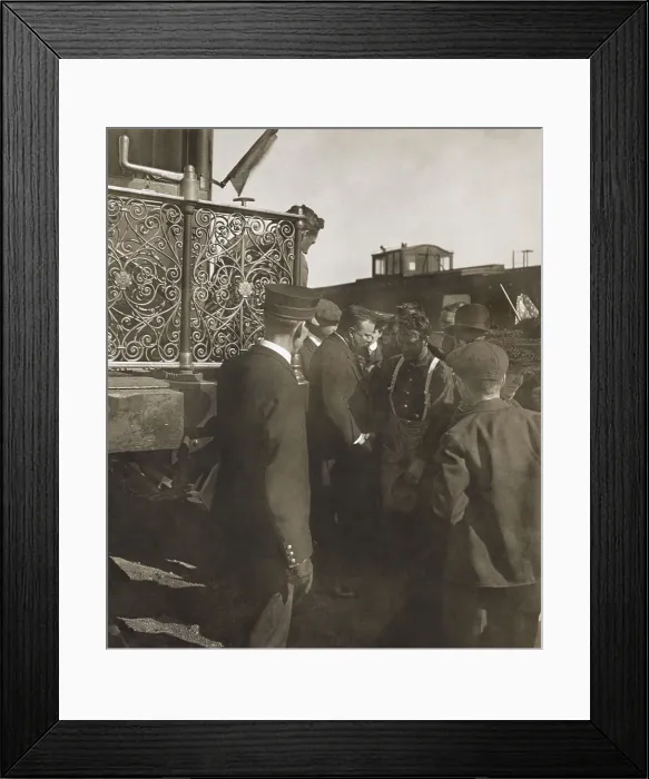 Framed Print : President Roosevelt shaking hands with the Mayor of Texline, Texas, who was blacksmith by trade. April 14, 1905 (BSLOC_2017_6_60) Framed Print : President Roosevelt shaking hands with the Mayor of Texline, Texas, who was blacksmith by trade. April 14, 1905 (BSLOC_2017_6_60)