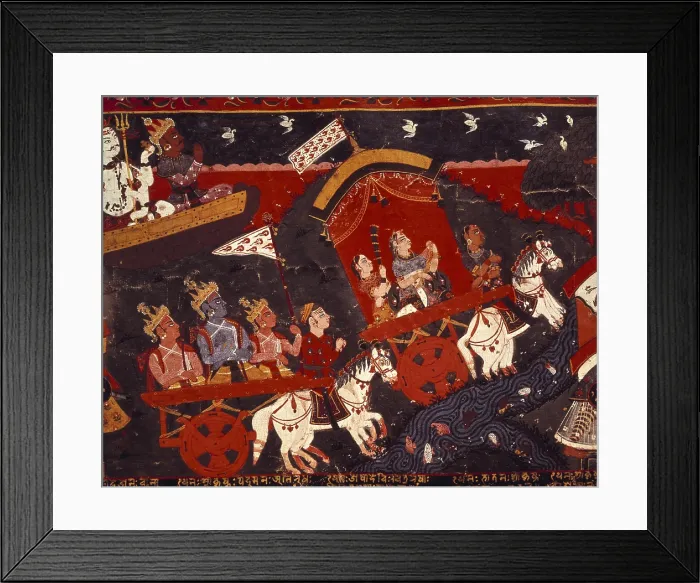 Framed Print : History of Banasura, son of Bali, king of demons (Histoire de Bnsura, fils de Bali, roi des demons). 1795. Detail. Hindu art. Miniature Painting. FRANCE. Paris. Guimet Museum Framed Print : History of Banasura, son of Bali, king of demons (Histoire de Bnsura, fils de Bali, roi des demons). 1795. Detail. Hindu art. Miniature Painting. FRANCE. Paris. Guimet Museum