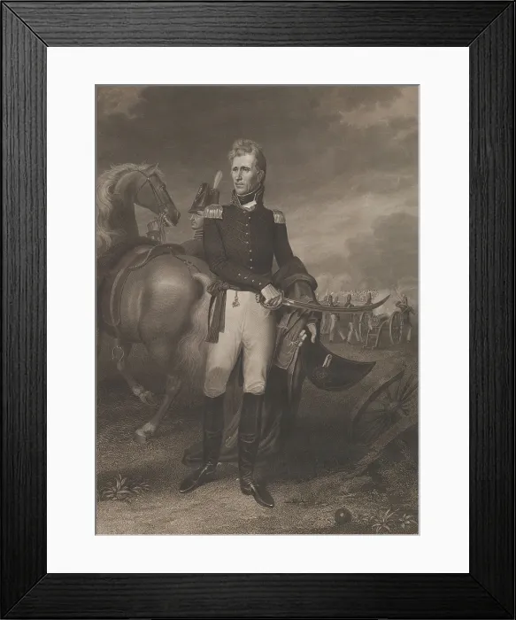 Framed Print : General Andrew Jackson in 1828 military portrait engraving by Asher Brown Durand Framed Print : General Andrew Jackson in 1828 military portrait engraving by Asher Brown Durand