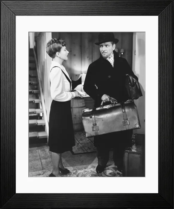 Framed Print : THE TALK OF THE TOWN, from left, Jean Arthur, Ronald Colman, 1942