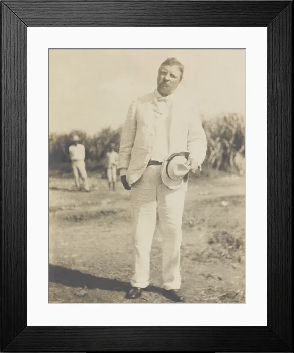 Framed Print : President Theodore Roosevelt at the railroad station in Arecibo, Puerto Rico, Nov. 21-22, 1906