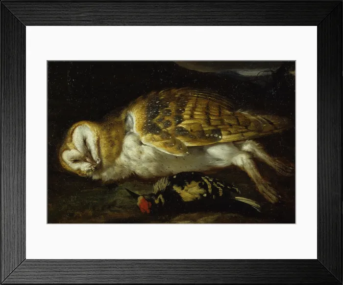 Framed Print : Still Life, by Unknown Lombard Artist, 18th Century, oil on canvas - Italy, Lombardy, Milan, Castello Sforzesco, Civic Collections of Ancient Art. Whole artwork view