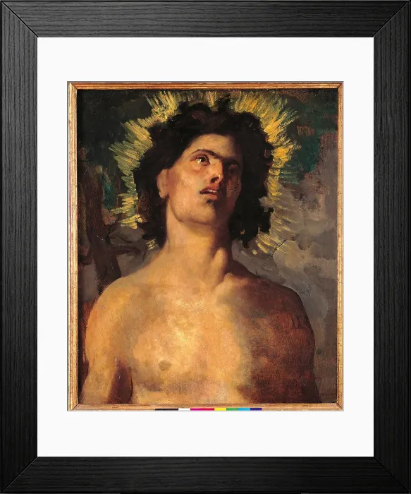 Framed Print : St Sebastian, by Pierre Puvis de Chavannes, 19th Century, oil on canvas, cm 61, 5 x 51 - France, Ile de France, Paris, Muse dOrsay, RF2419. All