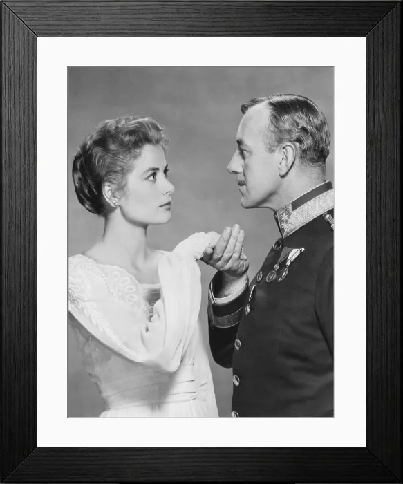 Framed Print : THE SWAN, from left: Grace Kelly, Alec Guinness, 1956