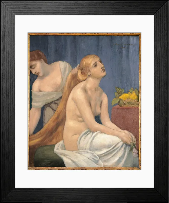 Framed Print : The Toilette, by Pierre Puvis de Chavannes, 1883, 19th Century, oil on canvas, cm 75 x 63 - France, Ile de France, Paris, Muse dOrsay, RF3692. All