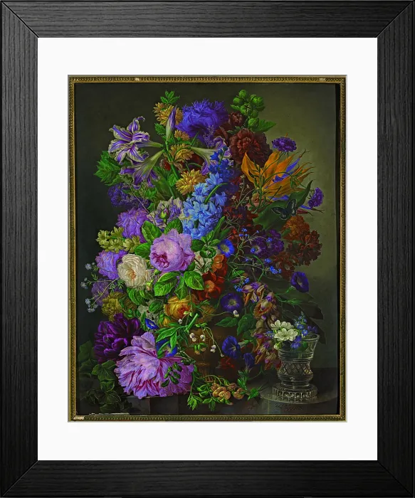 Framed Print : Flowers, by Joseph Nigg, ca Framed Print : Flowers, by Joseph Nigg, ca