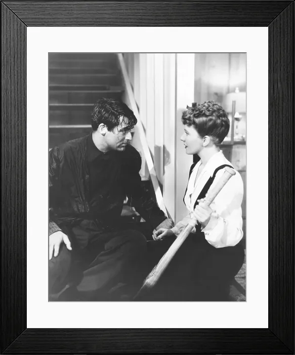 Framed Print : THE TALK OF THE TOWN, from left: Cary Grant, Jean Arthur, 1942