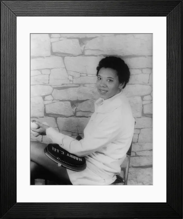 Framed Print : African American tennis champion Althea Gibson. Nov. 20, 1958. Portrait by Carl Van Vechten. (BSLOC_2015_17_94)