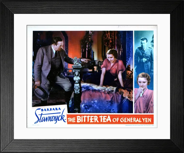 Framed Print : THE BITTER TEA OF GENERAL YEN, from left, Walter Connolly, Barbara Stanwyck, 1933