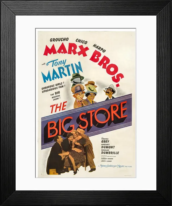 Framed Print : THE BIG STORE, The Marx Brothers-top from left: Harpo Marx, Chico Marx, Groucho Marx, bottom from left: Groucho Marx, Chico Marx, Virginia Grey, Harpo Marx, 1941 Framed Print : THE BIG STORE, The Marx Brothers-top from left: Harpo Marx, Chico Marx, Groucho Marx, bottom from left: Groucho Marx, Chico Marx, Virginia Grey, Harpo Marx, 1941