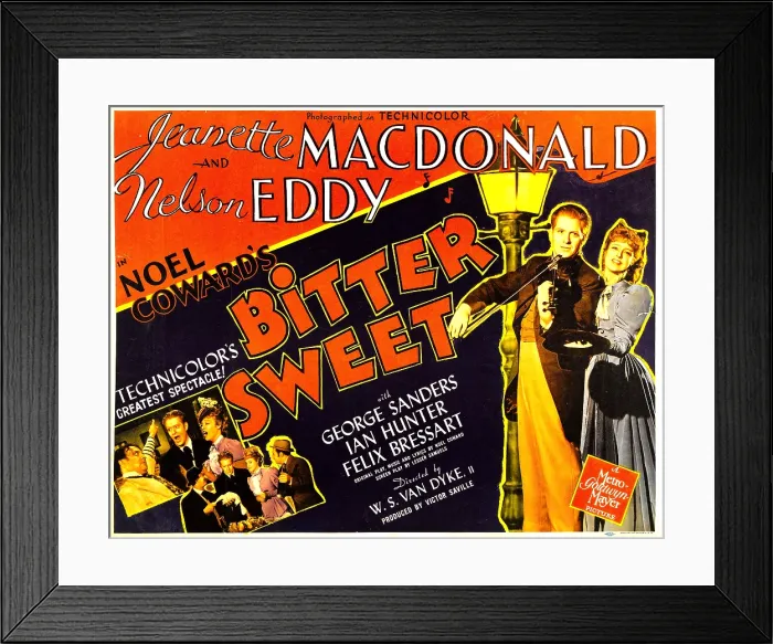 Framed Print : BITTER SWEET, right from left: Nelson Eddy, Jeanette MacDonald, 1940 Framed Print : BITTER SWEET, right from left: Nelson Eddy, Jeanette MacDonald, 1940