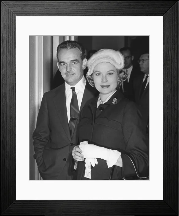 Framed Print : Prince Rainer and Princess Grace at the White House during their visit to President Eisenhower. Oct. 11, 1956. - (BSLOC_2014_16_166) Framed Print : Prince Rainer and Princess Grace at the White House during their visit to President Eisenhower. Oct. 11, 1956. - (BSLOC_2014_16_166)