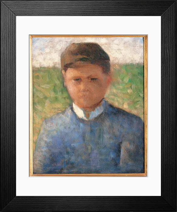 Framed Print : Young Peasant in Blue, by Pierre Puvis de Chavannes, 1882, 19th Century, oil on canvas, cm 46 x 38 - France, Ile de France, Paris, Muse dOrsay, RF1982-54. All Framed Print : Young Peasant in Blue, by Pierre Puvis de Chavannes, 1882, 19th Century, oil on canvas, cm 46 x 38 - France, Ile de France, Paris, Muse dOrsay, RF1982-54. All