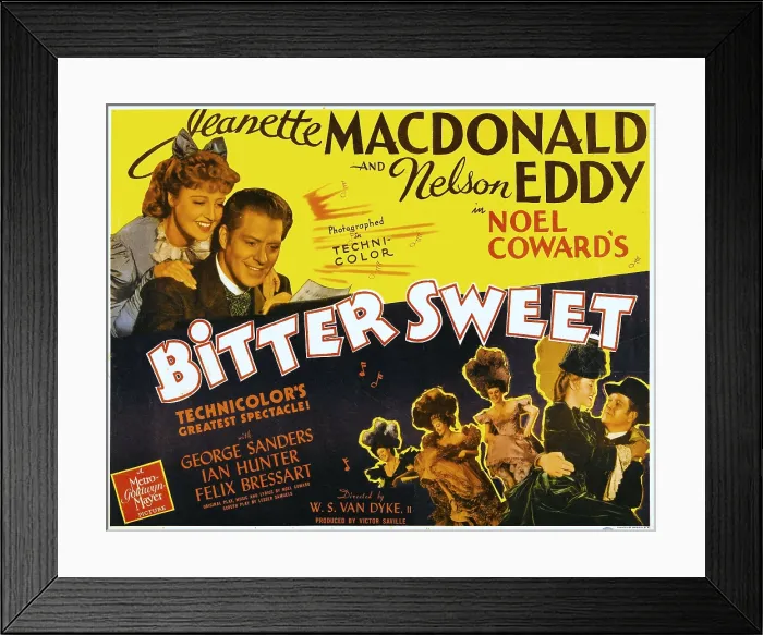 Framed Print : BITTER SWEET, top left from left: Jeanette MacDonald, Nelson Eddy, 1940 Framed Print : BITTER SWEET, top left from left: Jeanette MacDonald, Nelson Eddy, 1940