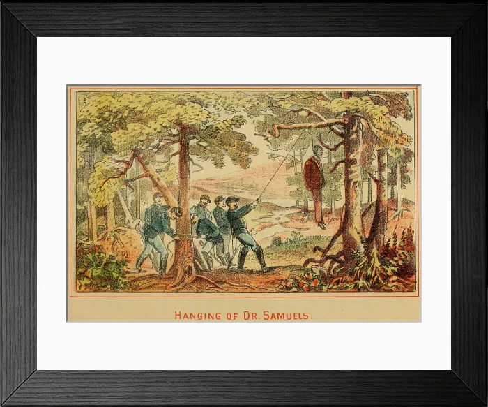 Framed Print : In June 1862 Federal Soldiers hang Dr Framed Print : In June 1862 Federal Soldiers hang Dr