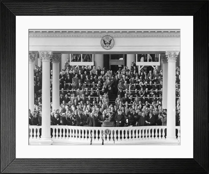 Framed Print : Richard Nixon sworn in as Vice President. Jan. 20, 1953. Senator William Knowland of California administered the Oath of Office. - (BSLOC_2014_16_19) Framed Print : Richard Nixon sworn in as Vice President. Jan. 20, 1953. Senator William Knowland of California administered the Oath of Office. - (BSLOC_2014_16_19)