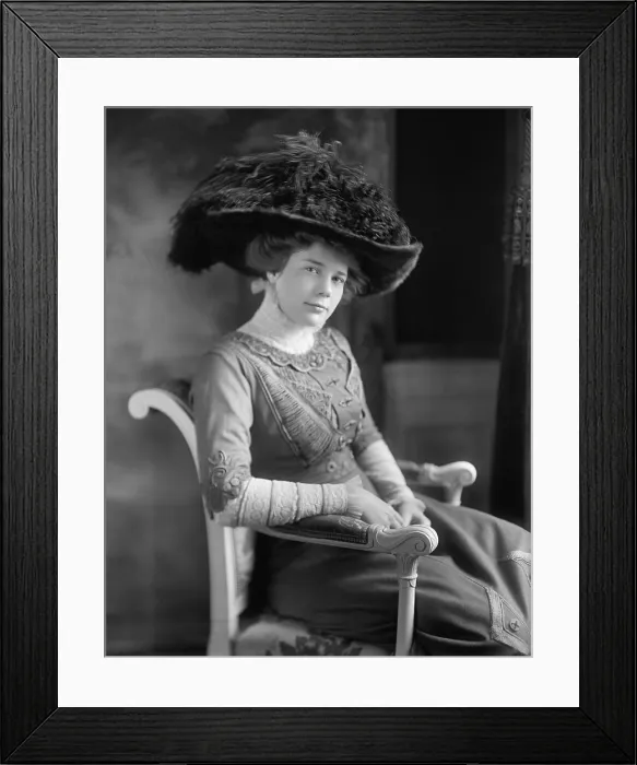Framed Print : Portrait of Ethel Roosevelt, the younger of President Theodore Roosevelts two daughters. Born in 1891, she was a teenager when her family lived in the White House