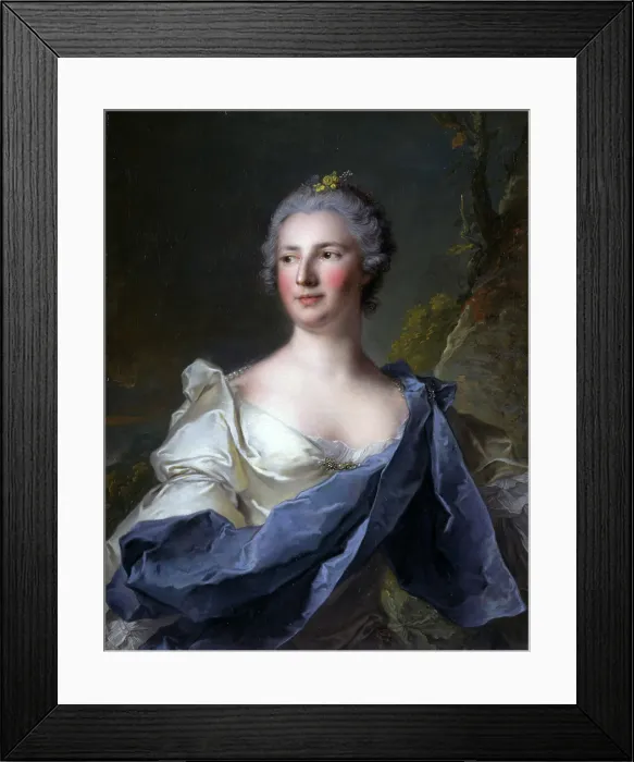 Framed Print : Portrait of Barbara Luigia d'Adda, wife of Antonio Barbiano from Belgiojoso, by Jean-Marc Nattier, 1750, 18th Century, oil on canvas - Italy, Lombardy, Milan Framed Print : Portrait of Barbara Luigia d'Adda, wife of Antonio Barbiano from Belgiojoso, by Jean-Marc Nattier, 1750, 18th Century, oil on canvas - Italy, Lombardy, Milan