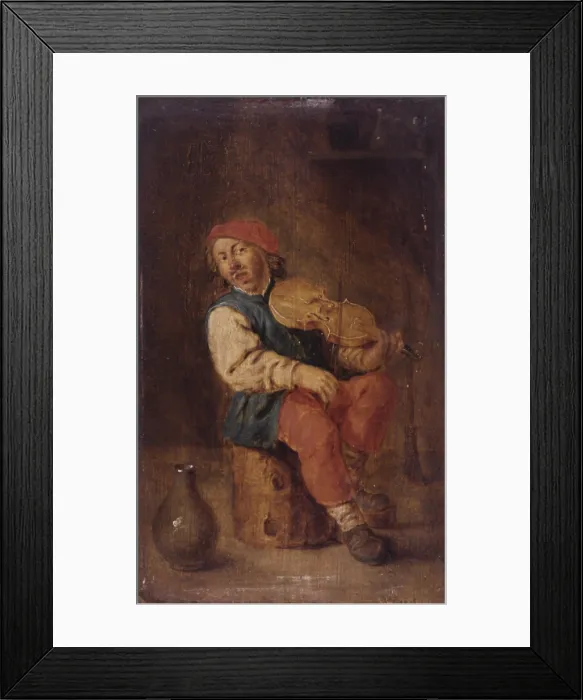 Framed Print : Violine Player, by Adriaen Brouwer, 1640, 17th Century, oil on board, 12, 5 x 20 cm - Italy, Lombardy, Milan, Castello Sforzesco, Civic Collections of Ancient Art Framed Print : Violine Player, by Adriaen Brouwer, 1640, 17th Century, oil on board, 12, 5 x 20 cm - Italy, Lombardy, Milan, Castello Sforzesco, Civic Collections of Ancient Art