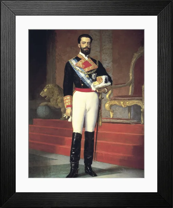 Framed Print : GISBERT, Antonio (1835-1902). Portrait of Amadeo I. Oil on canvas. SPAIN. Madrid. Complutense University of Madrid. - CAGP / Iberfoto / Everett Collection (523887)**US SALES ONLY** Framed Print : GISBERT, Antonio (1835-1902). Portrait of Amadeo I. Oil on canvas. SPAIN. Madrid. Complutense University of Madrid. - CAGP / Iberfoto / Everett Collection (523887)**US SALES ONLY**