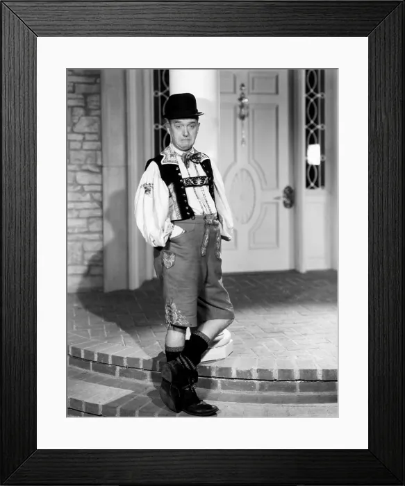Framed Print : SWISS MISS, Stan Laurel, 1938