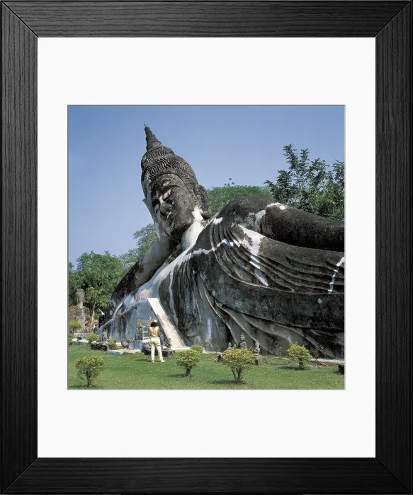 Framed Print : LAOS. Vientiane. Xieng Khuan. Buda Park. Reclining Buddha. Sculpture. - Iberfoto / Everett Collection (526305)**US SALES ONLY** Framed Print : LAOS. Vientiane. Xieng Khuan. Buda Park. Reclining Buddha. Sculpture. - Iberfoto / Everett Collection (526305)**US SALES ONLY**
