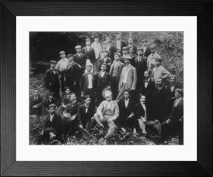 Framed Print : Philippine nationalists, including Emilio Aguinaldo (first row, 3rd from right), ca. 1896-97 Framed Print : Philippine nationalists, including Emilio Aguinaldo (first row, 3rd from right), ca. 1896-97