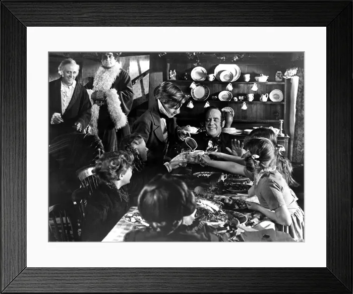 Framed Print : SCROOGE, (aka A CHRISTMAS CAROL), Alastair Sim, Mervyn Johns, 1951