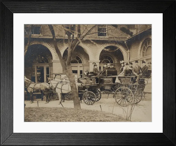 Framed Print : Adam Worth (1844-1902), the famous thief, sits facing the Pinkerton brothers on the Hot Springs Stage. Worth is small figure on front seat Framed Print : Adam Worth (1844-1902), the famous thief, sits facing the Pinkerton brothers on the Hot Springs Stage. Worth is small figure on front seat
