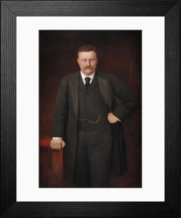 Framed Print : Theodore Roosevelts official portrait as governor of New York State, Jan. 1899 to Dec. 1900 Framed Print : Theodore Roosevelts official portrait as governor of New York State, Jan. 1899 to Dec. 1900