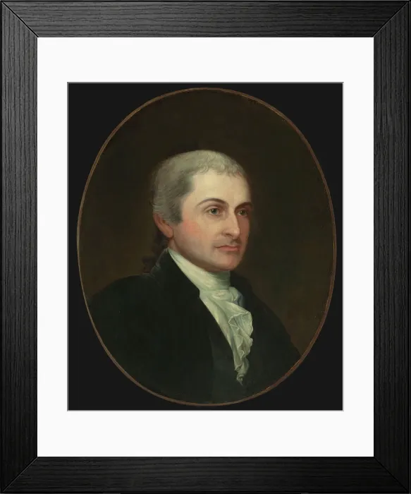 Framed Print : John Jay, American Revolutionary and first Chief Justice of the United States Supreme Court, 1789-1795. He was also governor of New York State from 1795-1801