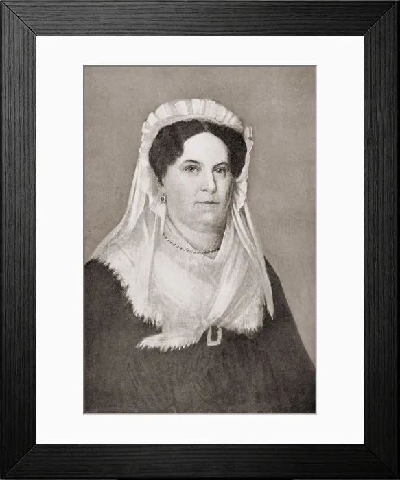 Framed Print : Rachel Jackson, wife of Andrew Jackson, 7th President of the US. She never presided at the White House, since she died between her husband election in Nov