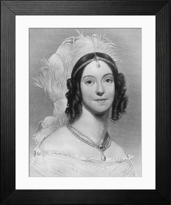 Framed Print : Angelica Singleton Van Buren, the daughter-in-law of Martin Van Buren, the 8th US President