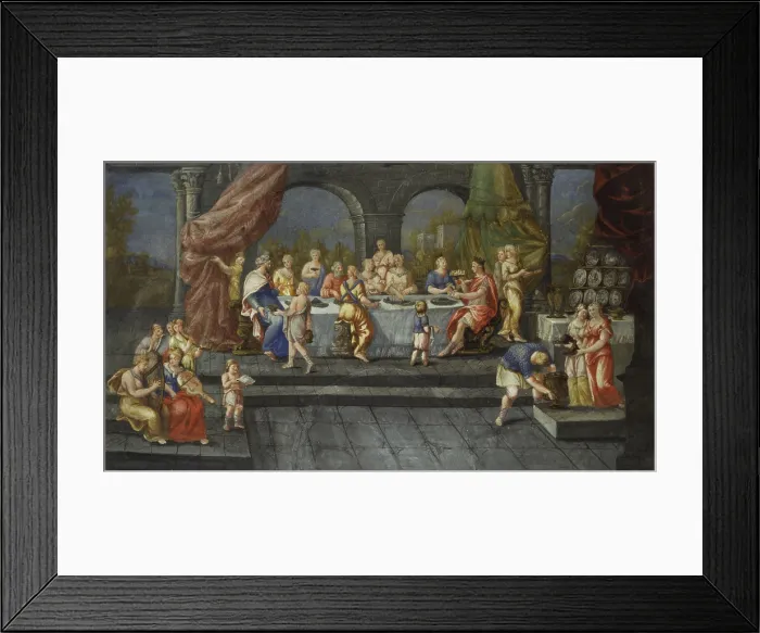 Framed Print : Wedding scene, by Unknown Italian Artist, 18th Century, tempera on paper - Italia, Lombardy, Milan, Castello Sforzesco, Civic Collection of Ancient Art. Whole artwork view Framed Print : Wedding scene, by Unknown Italian Artist, 18th Century, tempera on paper - Italia, Lombardy, Milan, Castello Sforzesco, Civic Collection of Ancient Art. Whole artwork view
