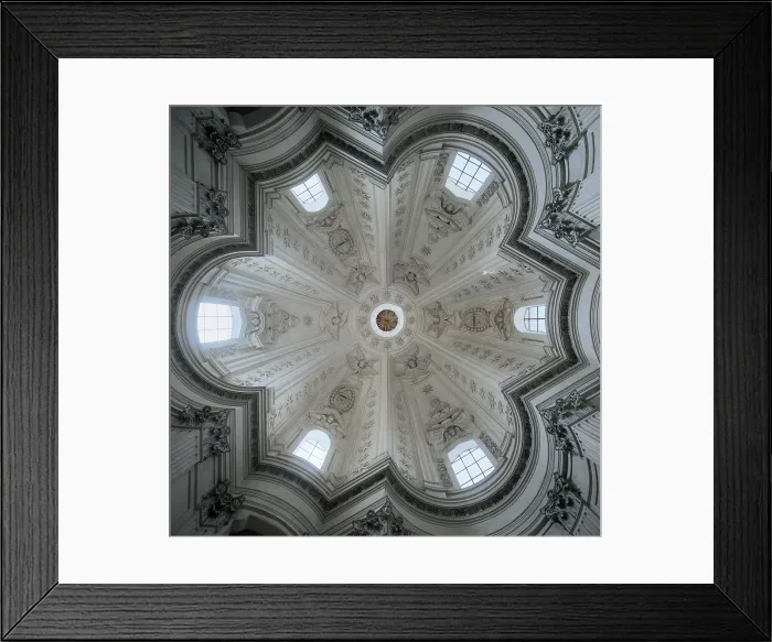 Framed Print : Castelli Francesco known as Borromini, Church of Sant'Ivo alla Sapienza, Rome, 1642 - 1662, 17th Century, Unknow, Italy, Lazio, Rome, Sant'Ivo alla Sapienza Church