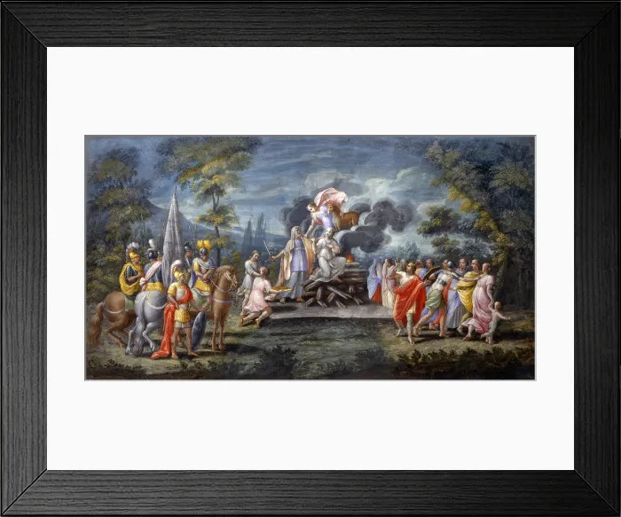 Framed Print : Sacrifice of Iphigenia, by Unknown Italian Artist, 1785 - 1825, 18th - 19th Century, tempera on paper - Italy, Lombardy, Milan, Castello Sforzesco Framed Print : Sacrifice of Iphigenia, by Unknown Italian Artist, 1785 - 1825, 18th - 19th Century, tempera on paper - Italy, Lombardy, Milan, Castello Sforzesco