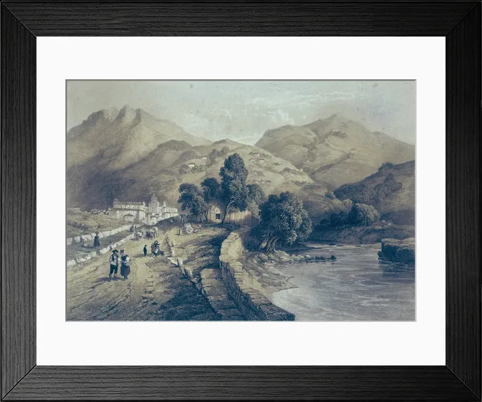 Framed Print : PEREZ VILLAAMIL, Jenaro (1807-1854). Espana artistica y monumental. 1842 - 1850. Chapel of San Esteban (St. Stephen) and view Tolosa in Guipuzcoa. Romanticism. Litography. SPAIN Framed Print : PEREZ VILLAAMIL, Jenaro (1807-1854). Espana artistica y monumental. 1842 - 1850. Chapel of San Esteban (St. Stephen) and view Tolosa in Guipuzcoa. Romanticism. Litography. SPAIN