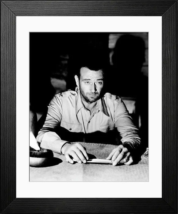 Framed Print : BACK TO BATAAN, John Wayne, 1945